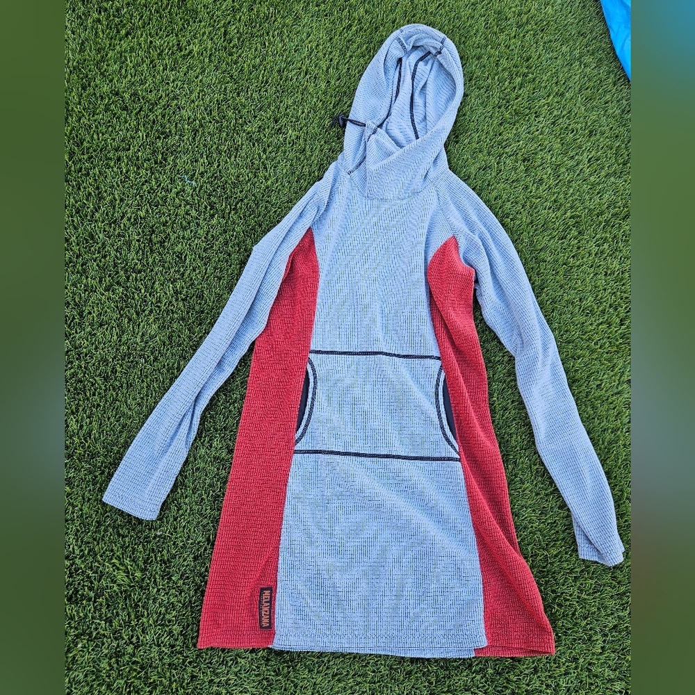 Melanzana Red and Grey Sweater Dress